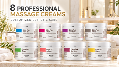 SKINDOM NEW Massage Cream 1100 ml : huit soins professionnels pour des protocoles esthétiques personnalisés